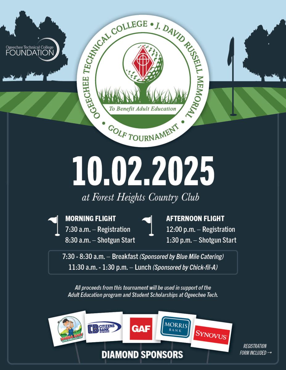 Sponsors from the 2023 Ogeechee Tech & J. David Russell Memorial Golf Tournament